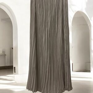 Club Monaco Gray Maxi A-Line Skirt
